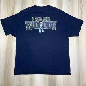 VTG Y2K Big Dogs T-Shirt Men's Extra Large Blue I Am The Big Dog Short Sleeve